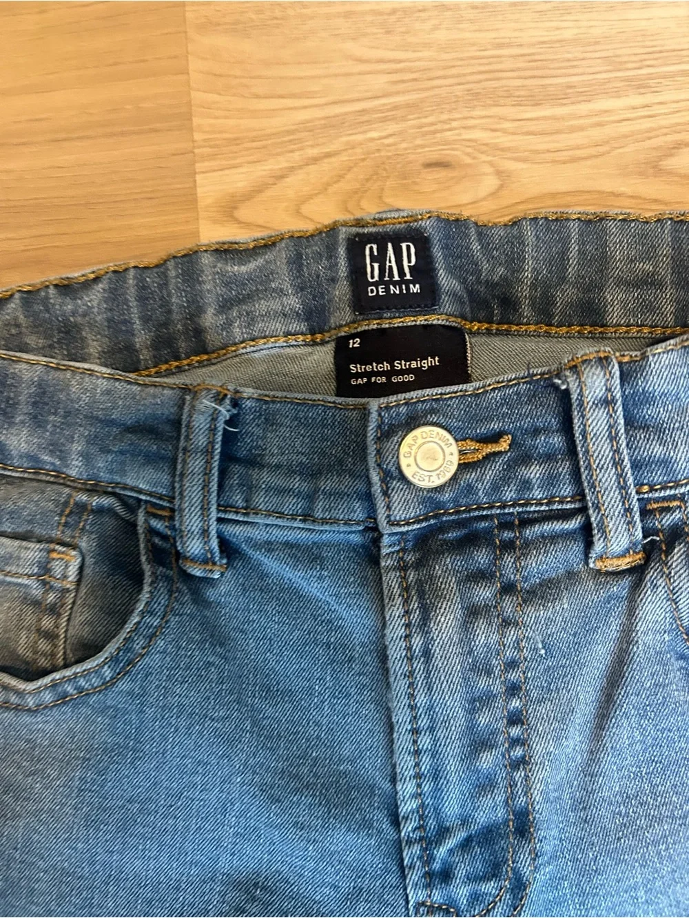 GAP youth Slim Straight Jeans - Light Blue